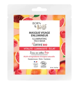 Born to Bio – Masque Visage Enlumineur - Pamplemousse & Framboise (20ml)