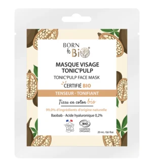 Born to Bio – Masque Visage Tonic'Pulp - Baobab & Acide Hyaluronique (20ml)